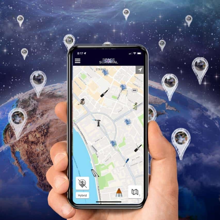 Space Survival GPS Treasure Hunt