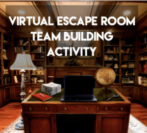 Virtual escape room team building activity